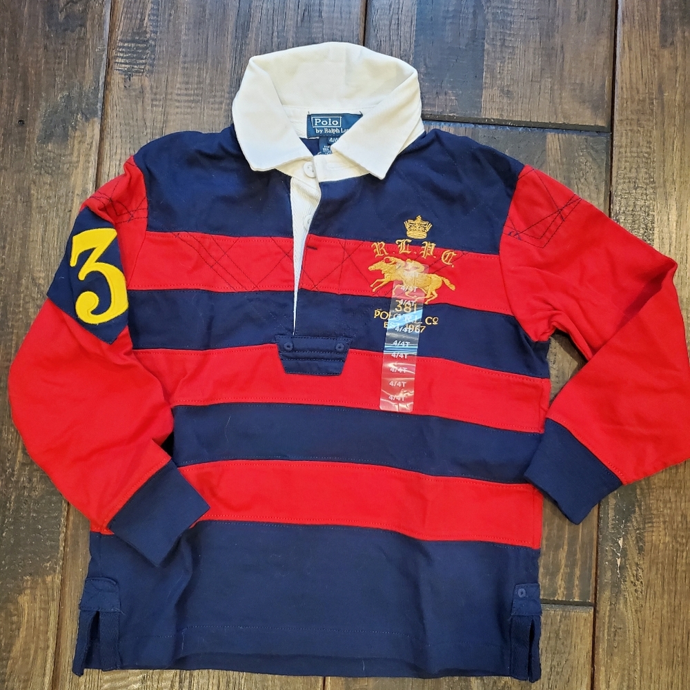 Boy 4T collar shirt + free tshirt